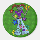 Alien Hippy Magnet (Vorne)