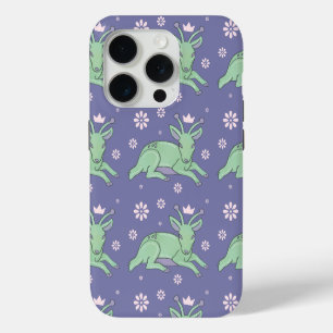 Alien-Hirsch-Volks kunst Whimsical grüner Hirsch Case-Mate iPhone Hülle