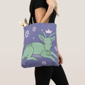 Alien-Hirsch-Volks kunst | Whimsical Grüner Hirsch Tasche (Von Nahem)