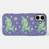 Alien-Hirsch-Volkskunst | Whimsical grüner Hirsch Case-Mate iPhone Hülle (Rückseite (Horizontal))