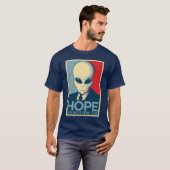 Alien-Hoffnung - UFO-GLÄUBIGER-VEREIN T-Shirt (Vorne ganz)