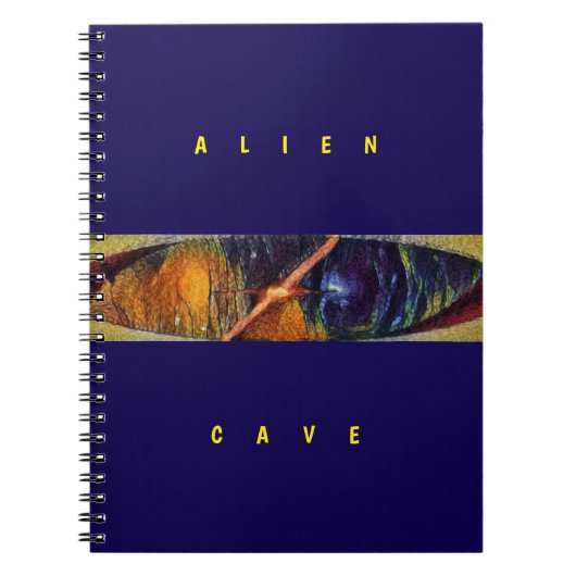 Alien-Höhle - Lila  Notizblock (Vorderseite)