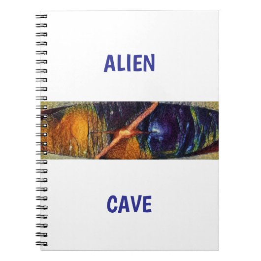 Alien-Höhle Notizblock (Vorderseite)
