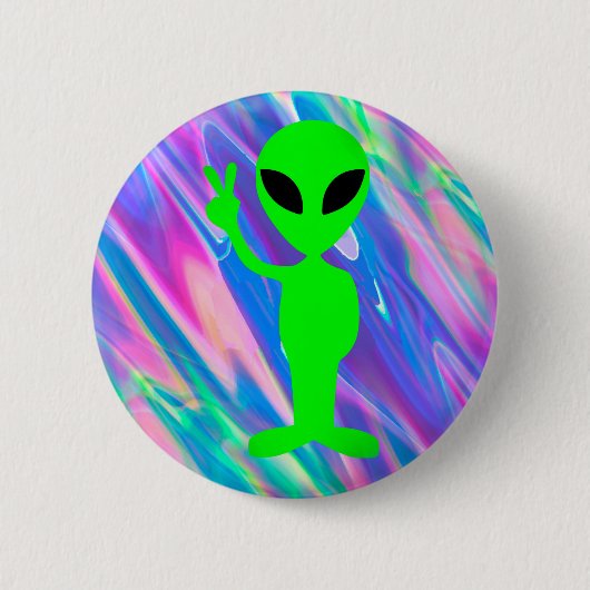 Alien Hologramm Button (Vorderseite)