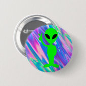 Alien Hologramm Button (Vorne & Hinten)