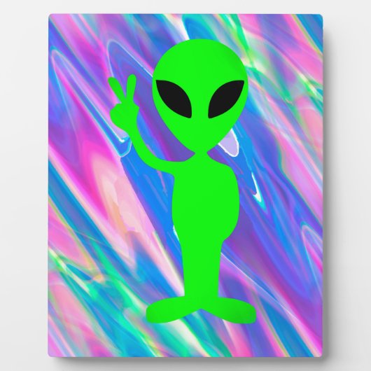 Alien Hologramm Fotoplatte (Vorderseite)