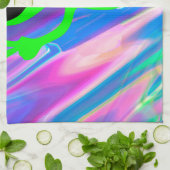 Alien Hologramm Geschirrtuch (Gefaltet)