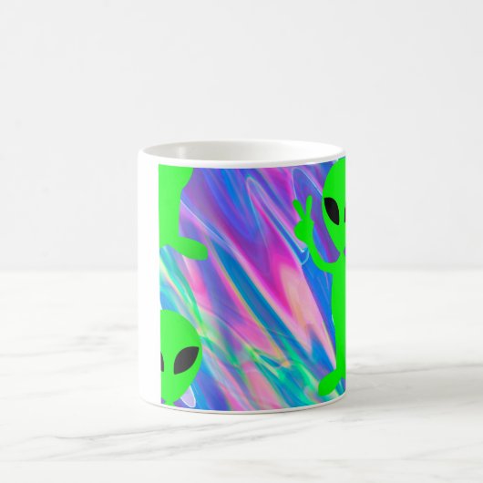 Alien Hologramm Kaffeetasse (Mittel)
