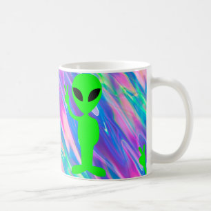 Alien Hologramm Kaffeetasse
