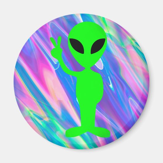 Alien Hologramm Magnet (Vorne)