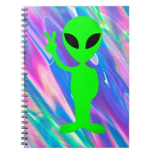 Alien Hologramm Notizblock