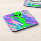 Alien Hologramm Untersetzer (Linke Seite)