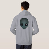 Alien Hoodie Jacket Women's Niedliche Alien Hoodie (Schwarz voll)