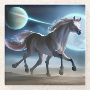 Alien Horse Glasuntersetzer