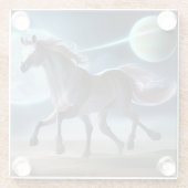 Alien Horse Glasuntersetzer (Rückseite)
