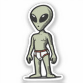 Alien-Hose Aufkleber (Vorderseite)