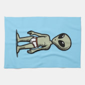 Alien-Hose Geschirrtuch (Horizontal)