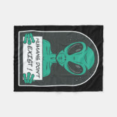 Alien Humans Dont Exist  Fleecedecke (Vorderseite (Horizontal))