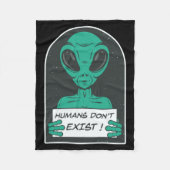Alien Humans Dont Exist  Fleecedecke (Vorderseite)