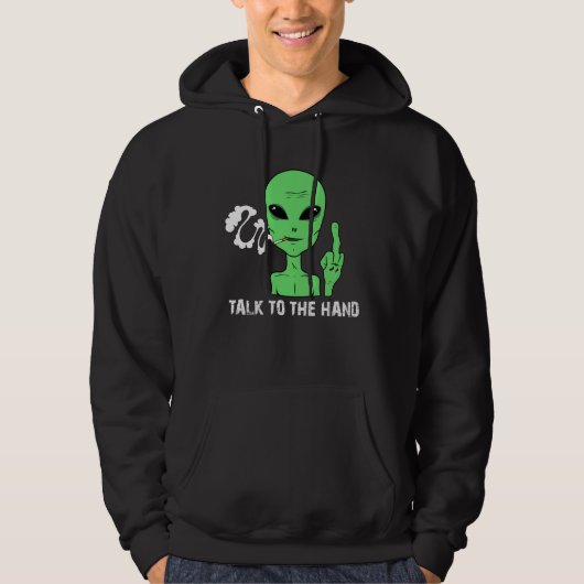 Alien humour UFO anti social electrovert Hoodie (Vorderseite)
