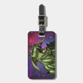 Alien-Hundemonster-Krieger durch Al Rio Gepäckanhänger (Vorderseite vertikal)