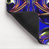 Alien-I Abstraktes Kunstdesign Wiederholungsmuster Mousepad (Ecke)