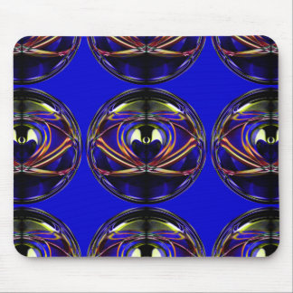 Alien-I Abstraktes Kunstdesign Wiederholungsmuster Mousepad