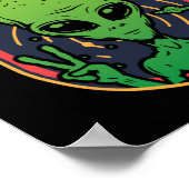 Alien I Come In Peace Halloween Costume Poster (Ecke)