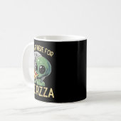 Alien Ich bin nur hier für Zza Lustige Lebensmitte Kaffeetasse (Vorderseite Links)