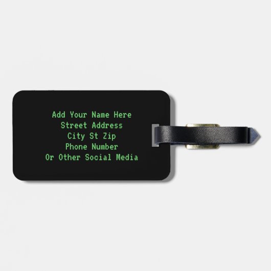 Alien - Ich glaube Gepäckanhänger (Rückseite horizontal)