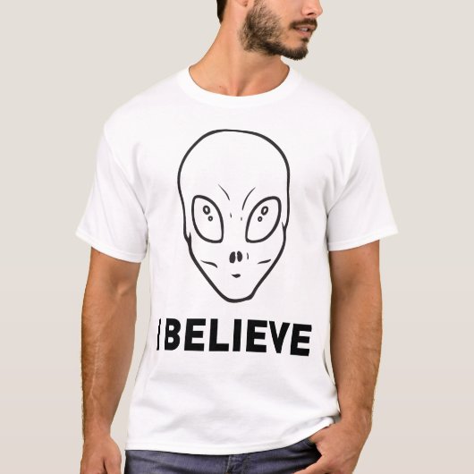 Alien Ich glaube T-Shirt (Vorderseite)