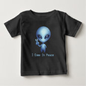 Alien - ich komme in Frieden Baby T-shirt (Vorderseite)