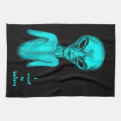 Alien, ich will glauben geschirrtuch (Horizontal)