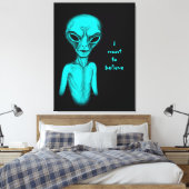 Alien, ich will glauben leinwanddruck (Insitu (Schlafzimmer))