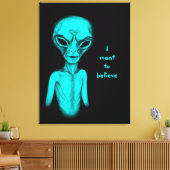 Alien, ich will glauben leinwanddruck (Insitu (Wohnzimmer))