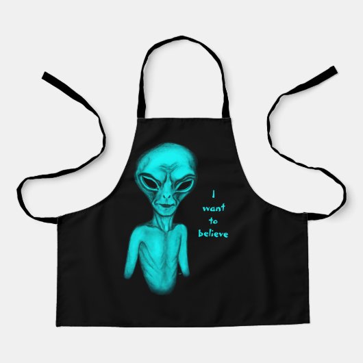 Alien, ich will glauben schürze (Vorderseite)