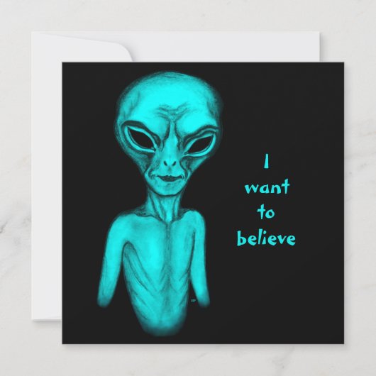 Alien, ich wollte zu glauben (Vorderseite)