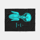 Alien, ich wollte zu glauben fleecedecke (Vorderseite (Horizontal))