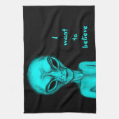 Alien, ich wollte zu glauben geschirrtuch (Vertikal)