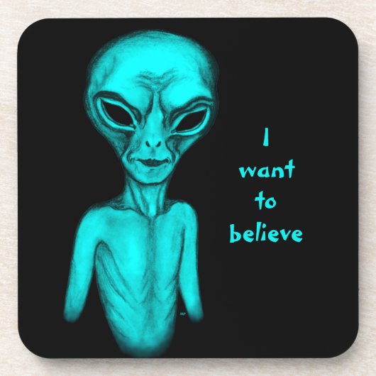 Alien, ich wollte zu glauben getränkeuntersetzer (Vorderseite)