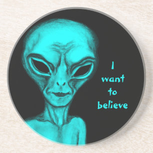Alien, ich wollte zu glauben getränkeuntersetzer