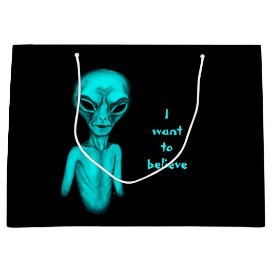 Alien, ich wollte zu glauben große geschenktüte (Vorderseite)