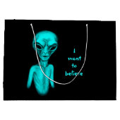Alien, ich wollte zu glauben große geschenktüte (Rückseite)