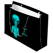 Alien, ich wollte zu glauben große geschenktüte (Vorderseite Schrägansicht)