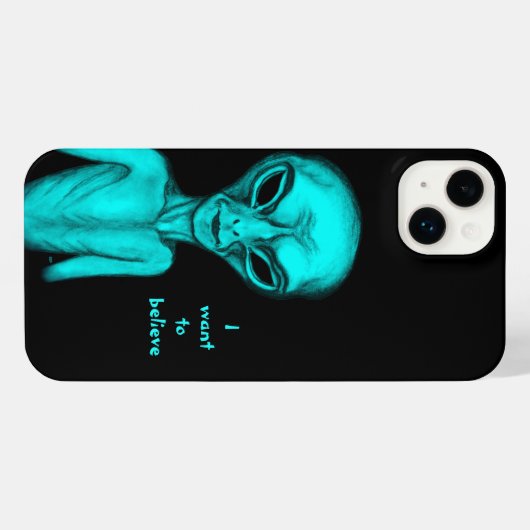 Alien, ich wollte zu glauben iPhone hülle (Rückseite (Horizontal))