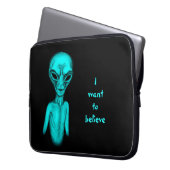 Alien, ich wollte zu glauben laptopschutzhülle (Vorderseite Links)