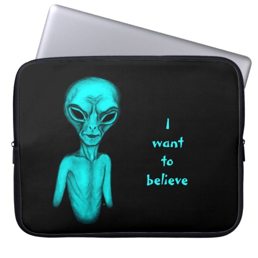 Alien, ich wollte zu glauben laptopschutzhülle (Vorderseite)