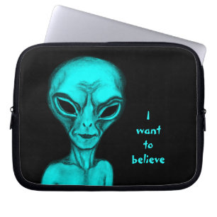Alien, ich wollte zu glauben laptopschutzhülle