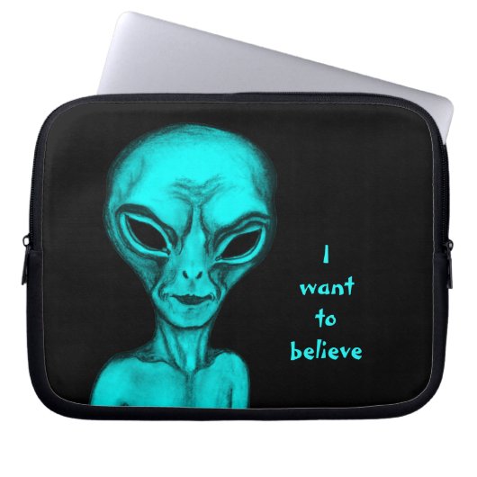Alien, ich wollte zu glauben laptopschutzhülle (Vorderseite)