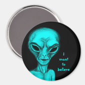 Alien, ich wollte zu glauben magnet (Vorderseite/Rückseite)